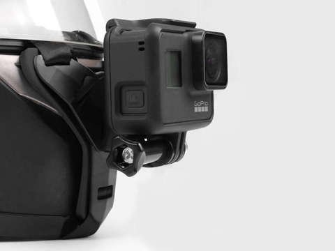 Alogy Helmhalter Halterung für Helm für GoPro Kameras Schwarz