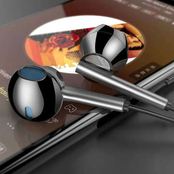 Alogy Hi-Res Bass Earphones kabelgebundene Ohrhörer mit 3,5-mm-Miniklinkenstecker Schwarz