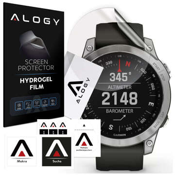 Alogy Hydrogel-Schutzfolie für Garmin Fenix ​​​​7 Smartwatch