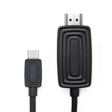 Alogy Kabel HDMI 2.1 auf USB-C Type-C HDTV 2K Kabel 2m Schwarz