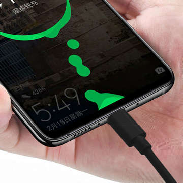 Alogy Kabel schnell USB-A auf USB-C Typ C 5A Kabel 1m Schwarz