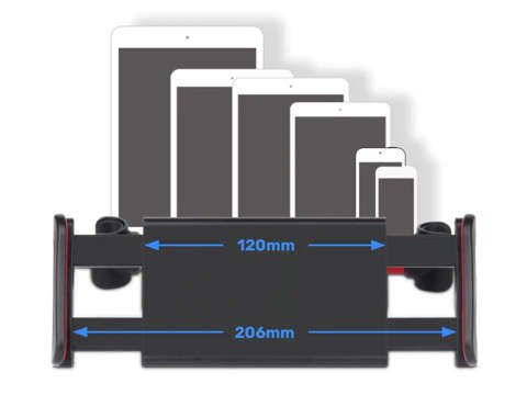 Alogy Kopfstütze Autohalterung für Handy Tablet Rot