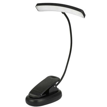 Alogy LED-Schreibtischlampe mit wiederaufladbarem Leseclip Schwarz