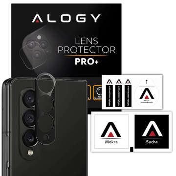 Alogy Lens Protector PRO Kameraschutz aus Metall für Samsung Galaxy Z Fold 3 schwarz