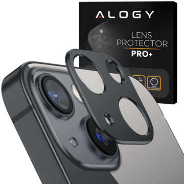 Alogy Metal Lens Cover für Apple iPhone 13/13 Mini Schwarz