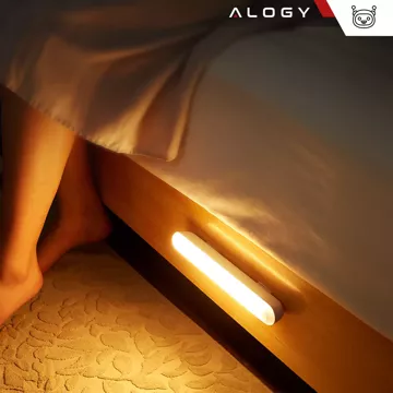 Alogy Sensor Lamp Nachttischlampe mit Bewegungssensor, 26 cm, magnetische Schreibtischlampe, weiß