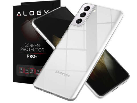 Alogy Silikonhülle Hülle für Samsung Galaxy S21 Klarglas