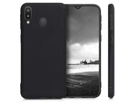 Alogy Slim Case Silikonhülle für Samsung Galaxy M20 schwarz Alogy Schutzfolie