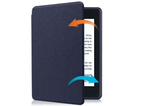 Alogy Smart Case für Kindle Paperwhite 4 2018/2019 marineblaues Glas