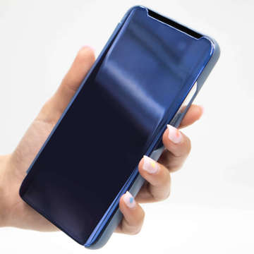 Alogy Smart Clear View Cover Flip Case für Samsung Galaxy A52s 5G / A52 4G / 5G Blaues Glas