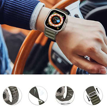 Alogy Sportarmband für Apple Watch 4/5/6/7/8/SE (38/40/41 mm) Grün