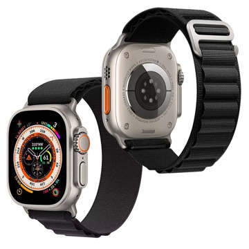 Alogy Sportarmband für Apple Watch 4/5/6/7/8/SE (38/40/41 mm) Schwarz