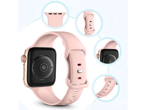 Alogy Sports Rubber Strap für Apple Watch 42/44/45 / 49 mm Pink