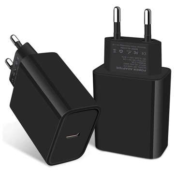 Alogy schnelles USB-C Typ C PD 20W schwarzes Wandladegerät