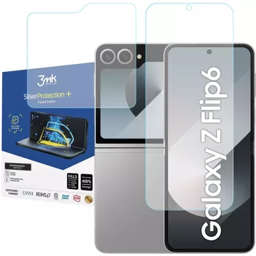 Antiviren-Handy-Displayfolie 3mk SilverProtection Folded Edition für Samsung Galaxy Z Flip 6