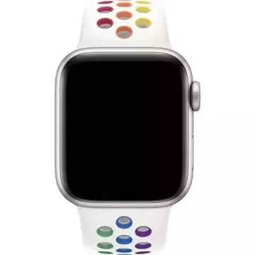 Apple Watch MYD52AM/A 38/40/42 mm Nike Sportarmband Pride Edition weiß/weißes Armband