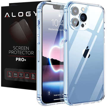 Armoured Case Schutzhülle Alogy Hybrid Case für Apple iPhone 13 Pro Max Klarglas