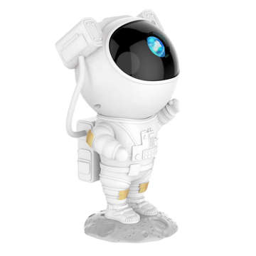 Astronaut 3D Sternenprojektor zur Raumgestaltung Ferngesteuert mit einstellbarem Display und Timer LED Lampe weiß