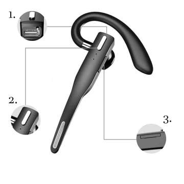 Auto-Bluetooth-Headset-Stick YYK-525 Drahtloses Headset für Autofahrer mit PowerBank-Ladestation