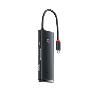 BASEUS LITE SERIE BS-OH020 HUB ADAPTER TYPE-C 6-PORT SCHWARZ