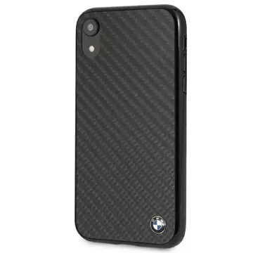 BMW BMHCI61MBC Handyschutzhülle für Apple iPhone Xr schwarz/schwarz Signature-Carbon