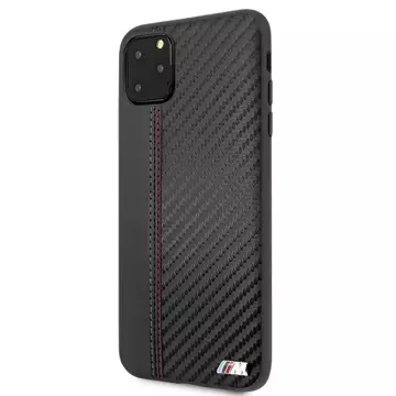 BMW BMHCN65MCARBK Hardcase für Apple iPhone 11 Pro Max schwarz/schwarz PU Carbon