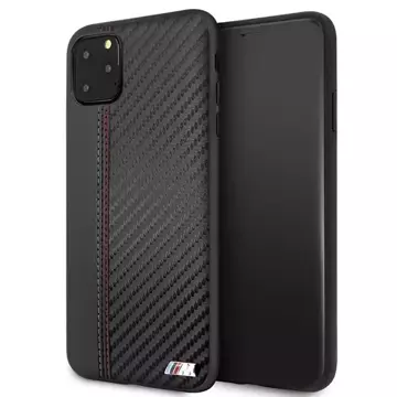 BMW BMHCN65MCARBK Hardcase für Apple iPhone 11 Pro Max schwarz/schwarz PU Carbon