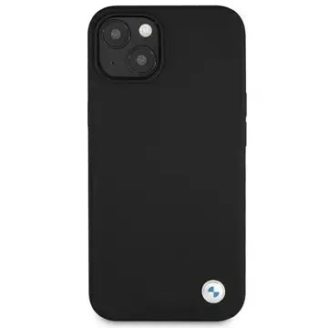 BMW BMHCP13SSILBK Handyhülle für Apple iPhone 13 Mini 5.4" schwarz/schwarz Hardcase Silikon Signatur