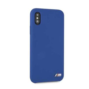 BMW BMHCPPXMSILNA Hardcase Schutzhülle für Apple iPhone X /Xs blau/navy Silikon M Collection