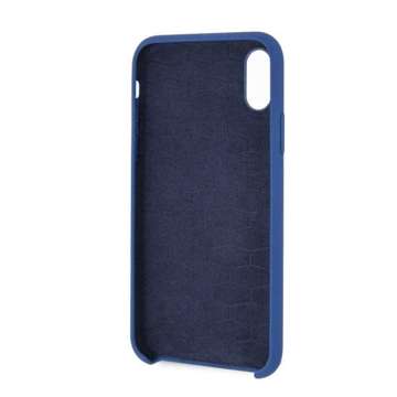 BMW BMHCPPXMSILNA Hardcase Schutzhülle für Apple iPhone X /Xs blau/navy Silikon M Collection