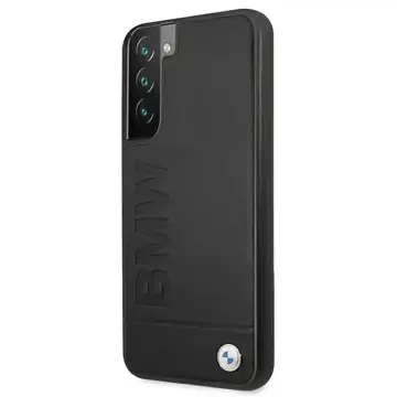 BMW BMHCS22MSLLBK Hülle für Galaxy S22 S906 Hardcase Signatur Logo Aufdruck schwarz/schwarz