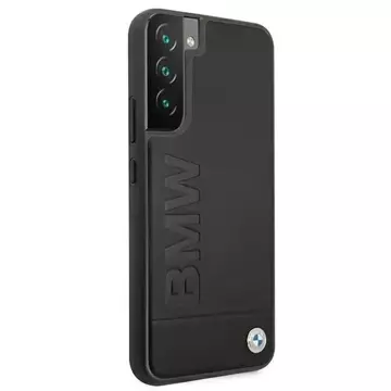 BMW BMHCS22MSLLBK Hülle für Galaxy S22 S906 Hardcase Signatur Logo Aufdruck schwarz/schwarz