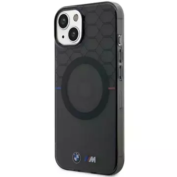 BMW Case BMHMP14SHGPK für iPhone 14 6.1" grau/grau Muster MagSafe