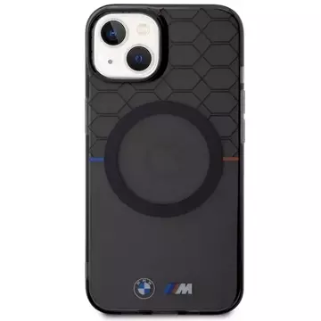 BMW Case BMHMP14SHGPK für iPhone 14 6.1" grau/grau Muster MagSafe