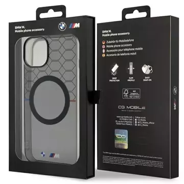 BMW Case BMHMP14SHGPK für iPhone 14 6.1" grau/grau Muster MagSafe