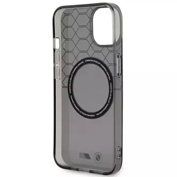 BMW Case BMHMP14SHGPK für iPhone 14 6.1" grau/grau Muster MagSafe