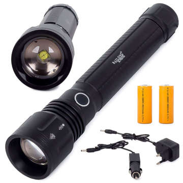 Bailong XHP50 Zoom taktische Polizei-LED-Taschenlampe