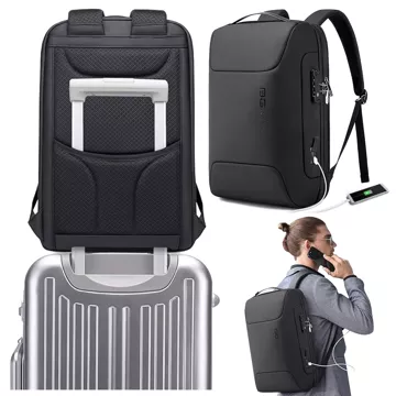 Bange Anti-Diebstahl-Rucksack wasserdicht für Laptop bis 15,6 "Multifunktional Schwarz