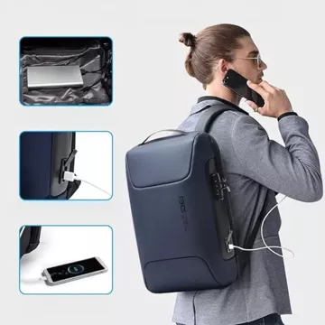 Bange Anti-Diebstahl-Rucksack wasserdicht für Laptop bis 15,6 "Multifunktional Schwarz