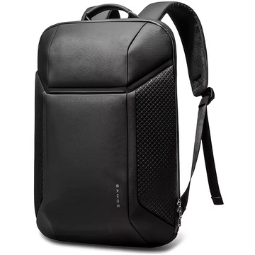 Bange wasserdichter Rucksack, Laptoptasche, 15,6 Zoll, Stadtreisender, 47,5 x 30 x 15 cm, für Arbeit, Schule, Flugzeug, Herren, Damen, Schwarz