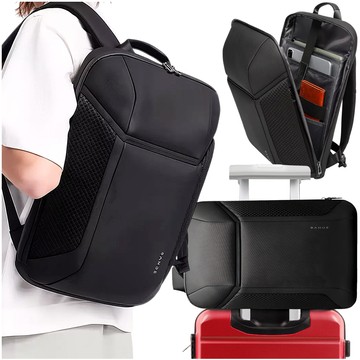 Bange wasserdichter Rucksack, Laptoptasche, 15,6 Zoll, Stadtreisender, 47,5 x 30 x 15 cm, für Arbeit, Schule, Flugzeug, Herren, Damen, Schwarz