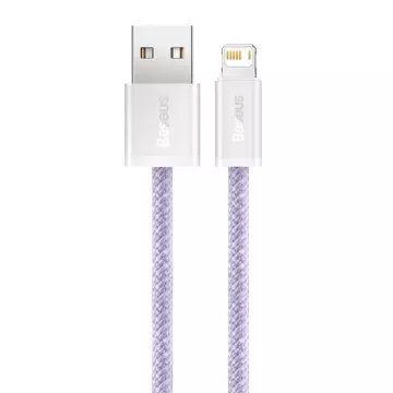 Baseus Dynamisches USB-zu-Lightning-Kabel, 2,4 A, 1 m (lila)