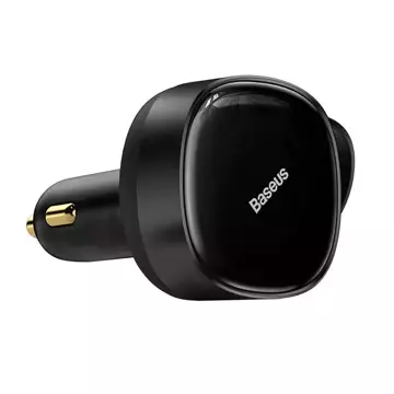 Baseus Enjoyment Autoladegerät mit USB-C Lightning 3A, 30W Kabeln (schwarz)