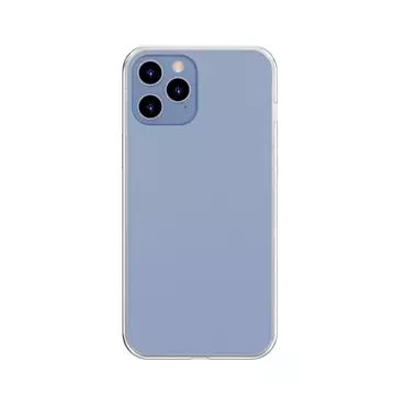 Baseus Frosted Glass Case Starre Hülle mit flexiblem Rahmen für iPhone 12 Pro Max Weiß (WIAPIPH67N-WS02)