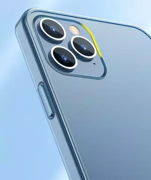 Baseus Frosted Glass Case Starre Hülle mit flexiblem Rahmen für iPhone 12 Pro Max Weiß (WIAPIPH67N-WS02)