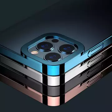 Baseus Glitter Case Transparente Hülle für iPhone 13 Pro Silber (armc000412)