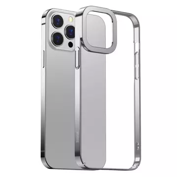 Baseus Glitter Case Transparente Hülle für iPhone 13 Pro Silber (armc000412)