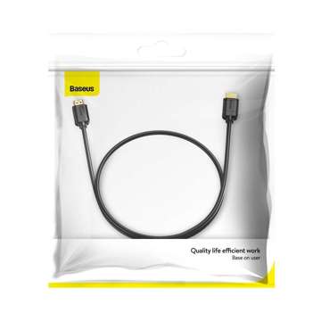 Baseus HDMI 2.0-Kabel, 4K 30 Hz, 3D, HDR, 18 Gbit/s, 5 m (Schwarz)