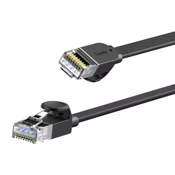 Baseus Speed ​​Six Netzwerkkabel RJ45 1000Mbps 10m schwarz (WKJS000201)