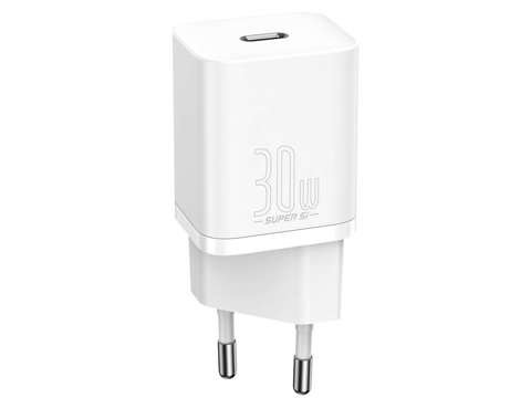 Baseus Super Si Schnellladegerät USB-C PD 30W Weiß